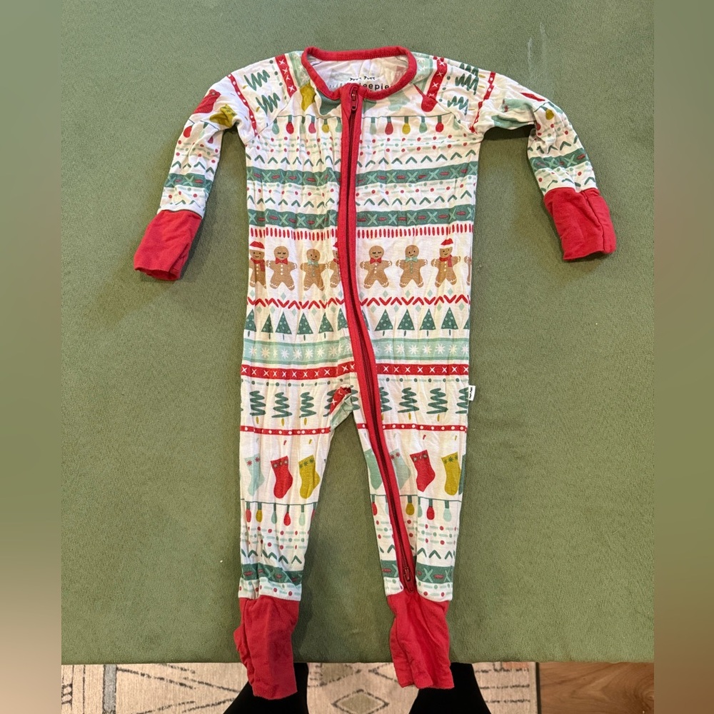 Little Sleepies Christmas Fair Isle Zippy 0-3 Month